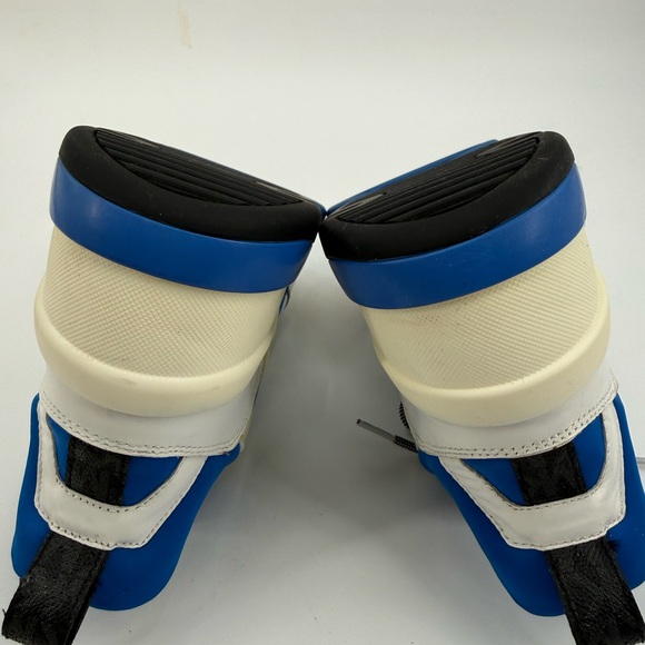 Michael Kors Olympia Trainer Sneakers Blue White Chunky Lace-Up Fashion Sneakers - Picture 15 of 16